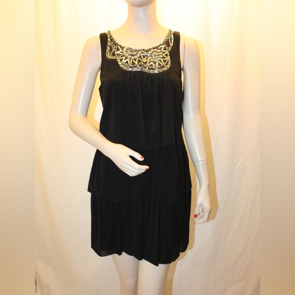 BCBGMaxAzria 3-Tiered Beaded Dress - Picture 4 of 6